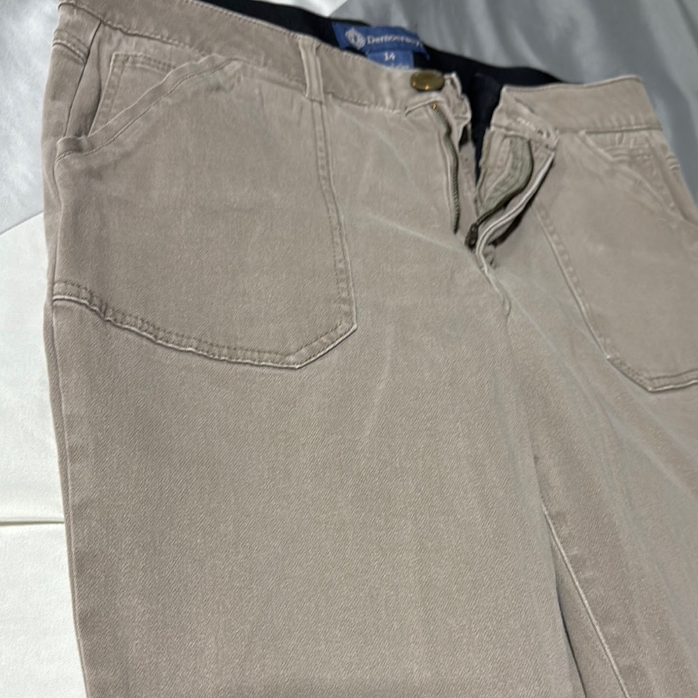 Democracy Tan Chinos Adjustable Waist